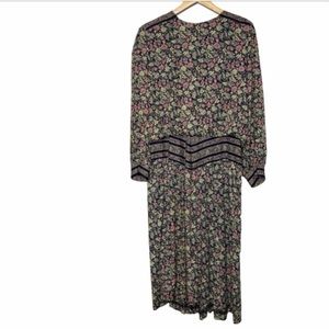 Vintage cottage core dress O’Bryan flowers 80’s EUC 16